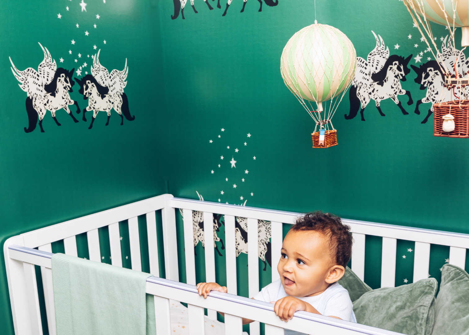 Star Unicorn Wallpaper, Emerald