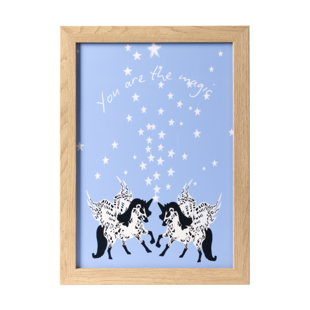 Framed Star Spray Unicorn