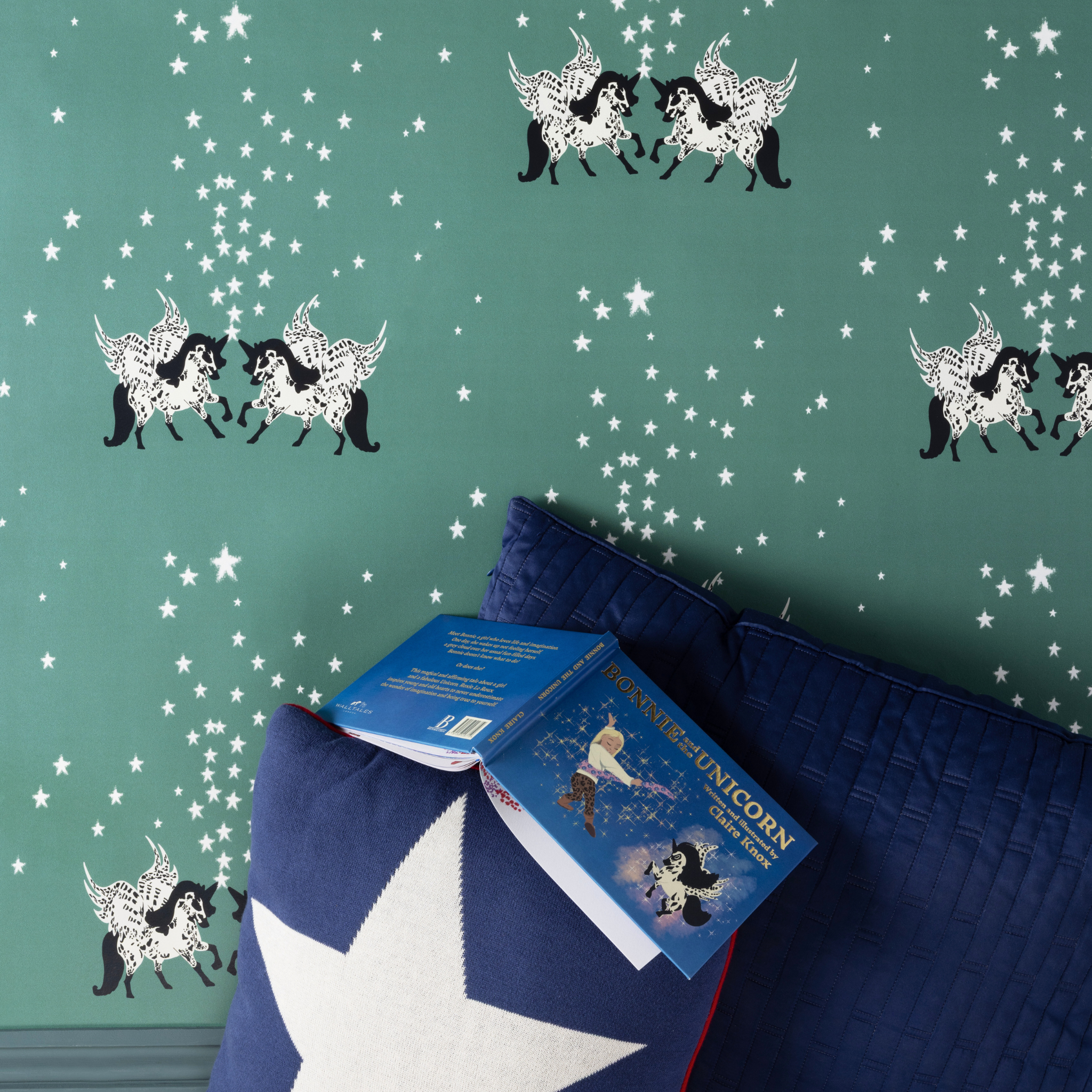 Star Unicorn Wallpaper, Emerald