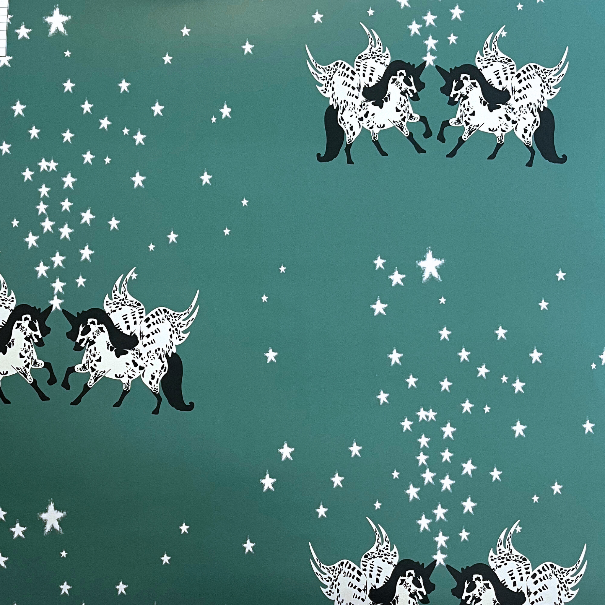 Star Unicorn Wallpaper, Emerald