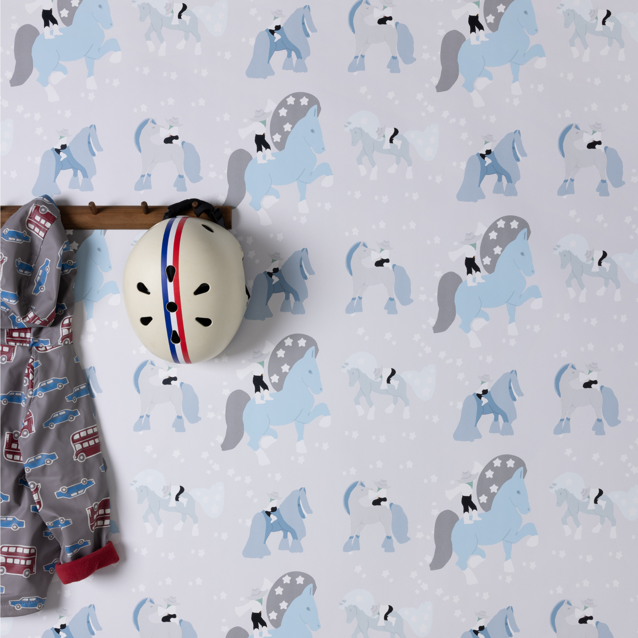 Western Dreaming Wallpaper, Blue