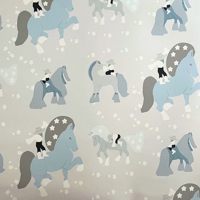 Western Dreaming Wallpaper, Blue